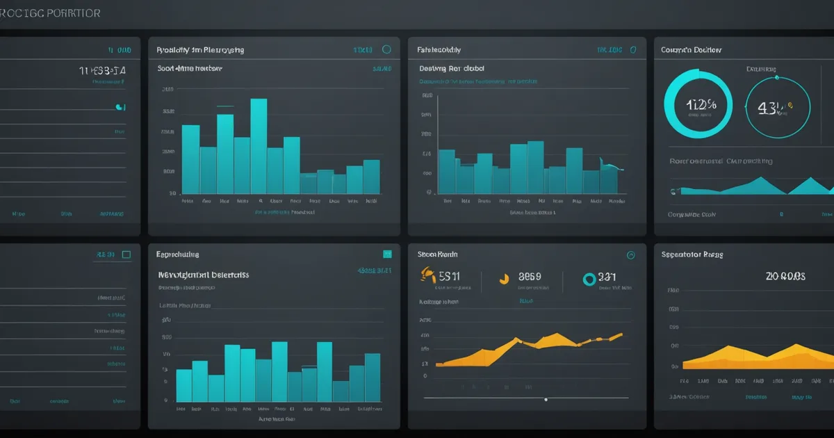 Abstract executive dashboard visualization for board-level supplier risk reporting
